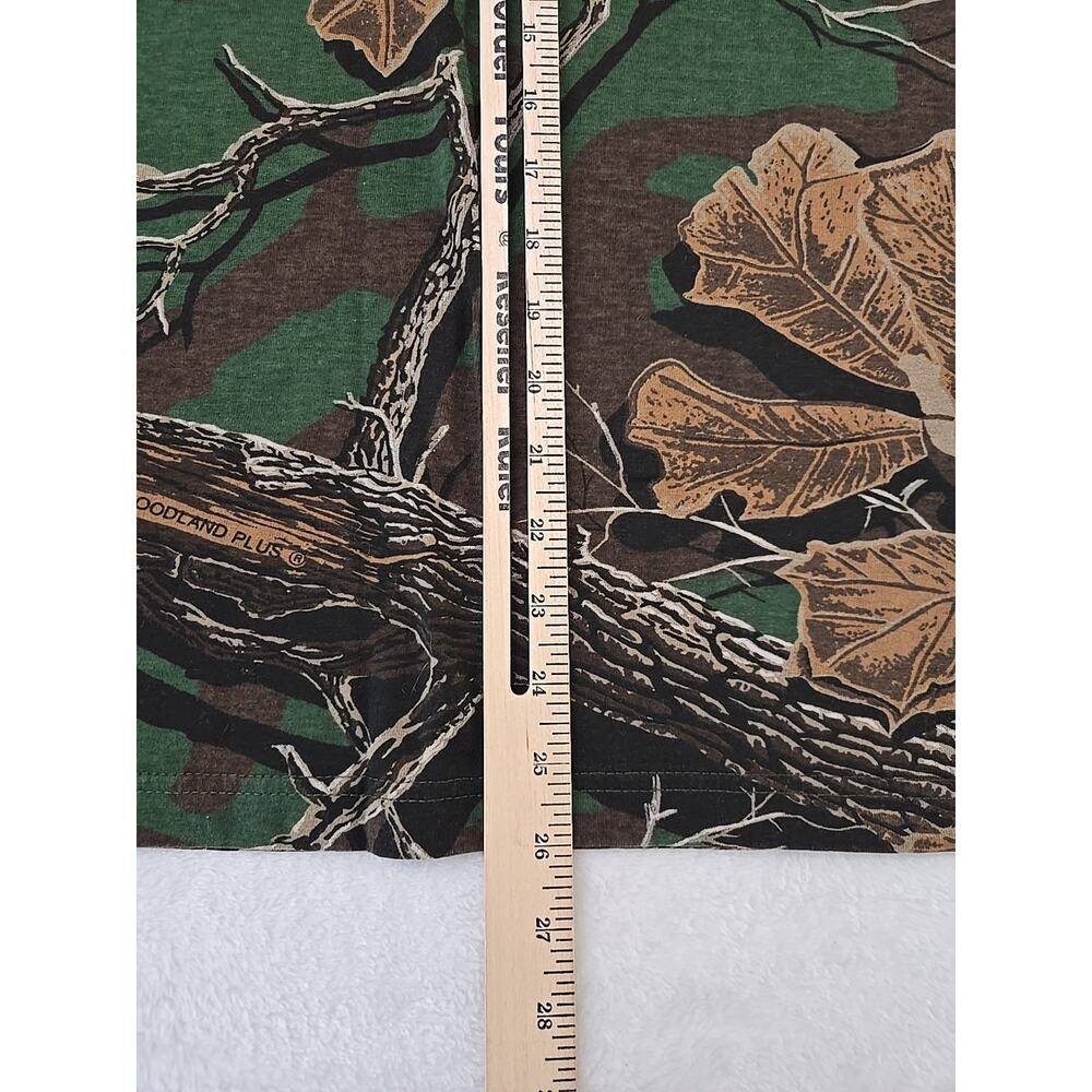 Woodland Plus Vtg 90s Mixed Camo Tshirt Mens Sz Med Gorpcore Hunting Outdoor - Picture 7 of 8